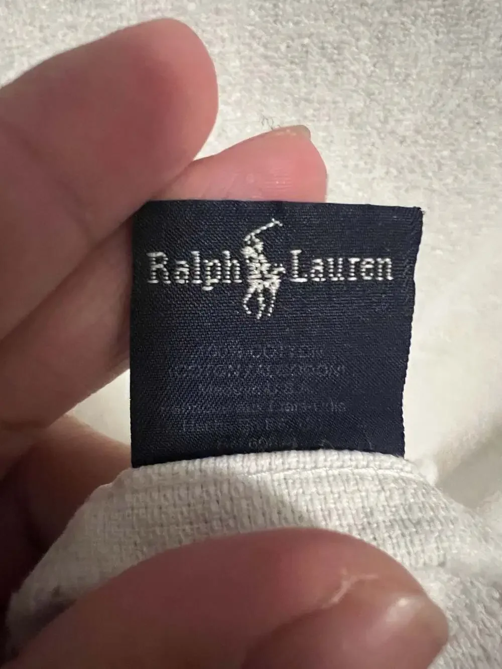 Vtg Ralph Lauren Polo Bear Beach Bath Towel Made In USA